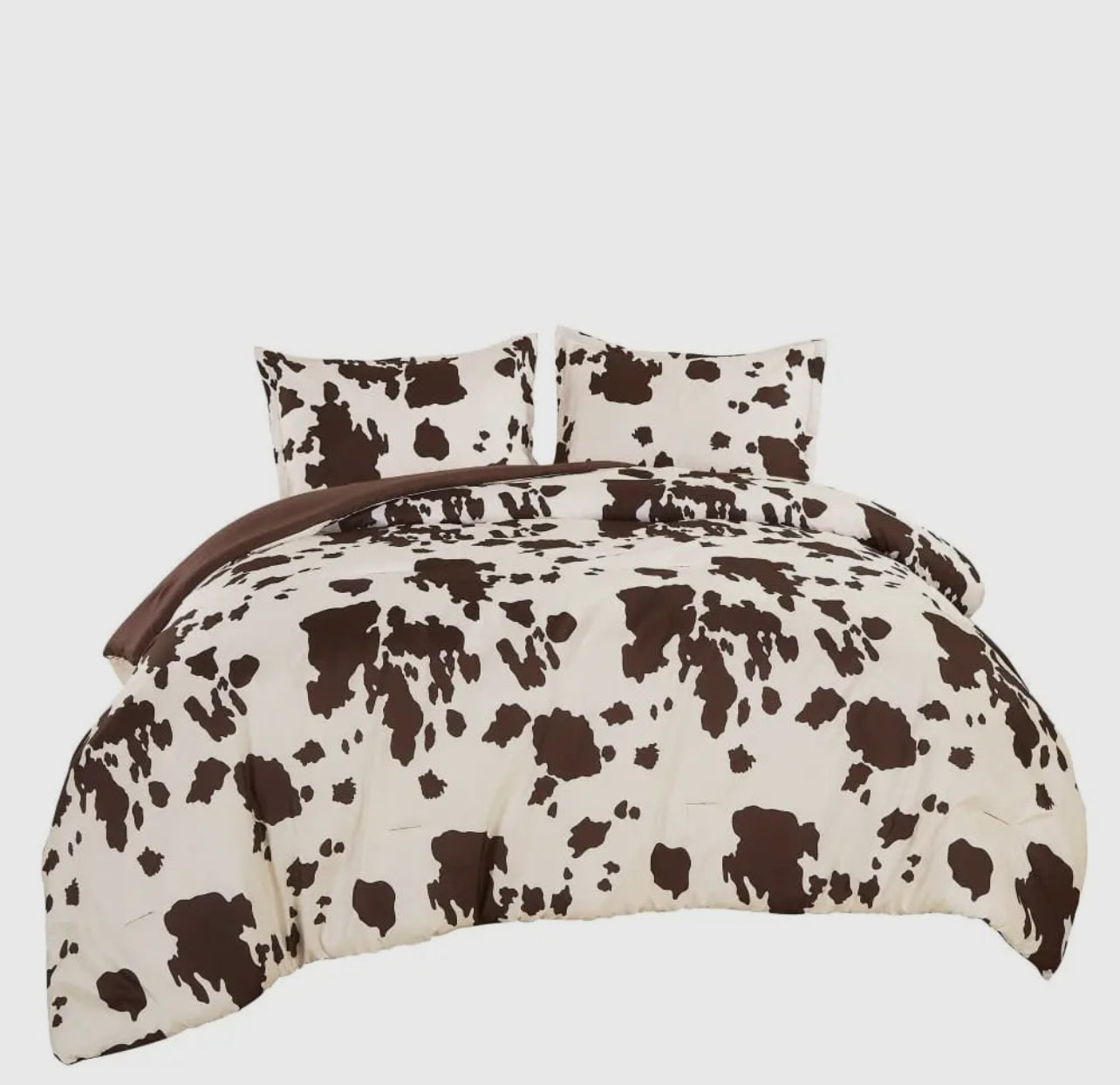 Rustic Cowhide Print Comforter Set